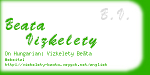 beata vizkelety business card