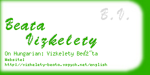 beata vizkelety business card